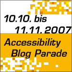 Accessibility Blog Parade 2007